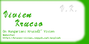 vivien krucso business card